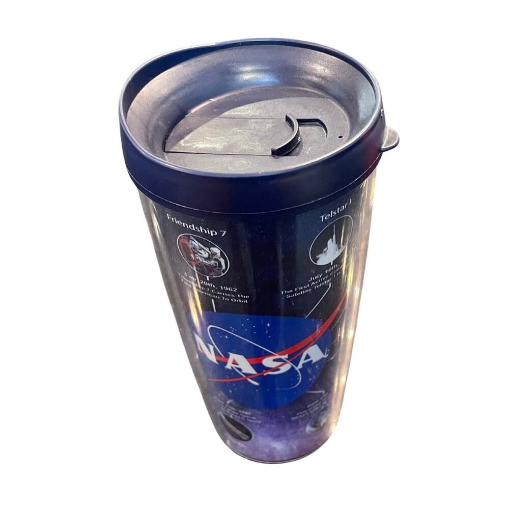 NASA Logo Graphic / Spaceship Photos History Collectible Insulated Tumbler Cup